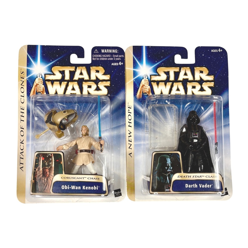 OBI-WAN KENOBI & DARTH VADER Star Wars Action Figures